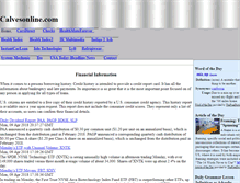 Tablet Screenshot of calvesonline.com